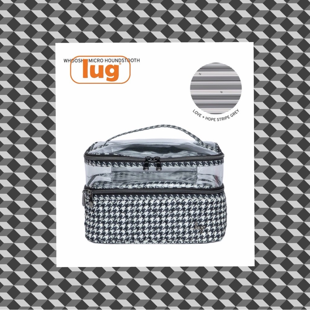 LUG Houndstooth Travel Cosmetic Bag
Whoosh🖤🤍🖤🤍
